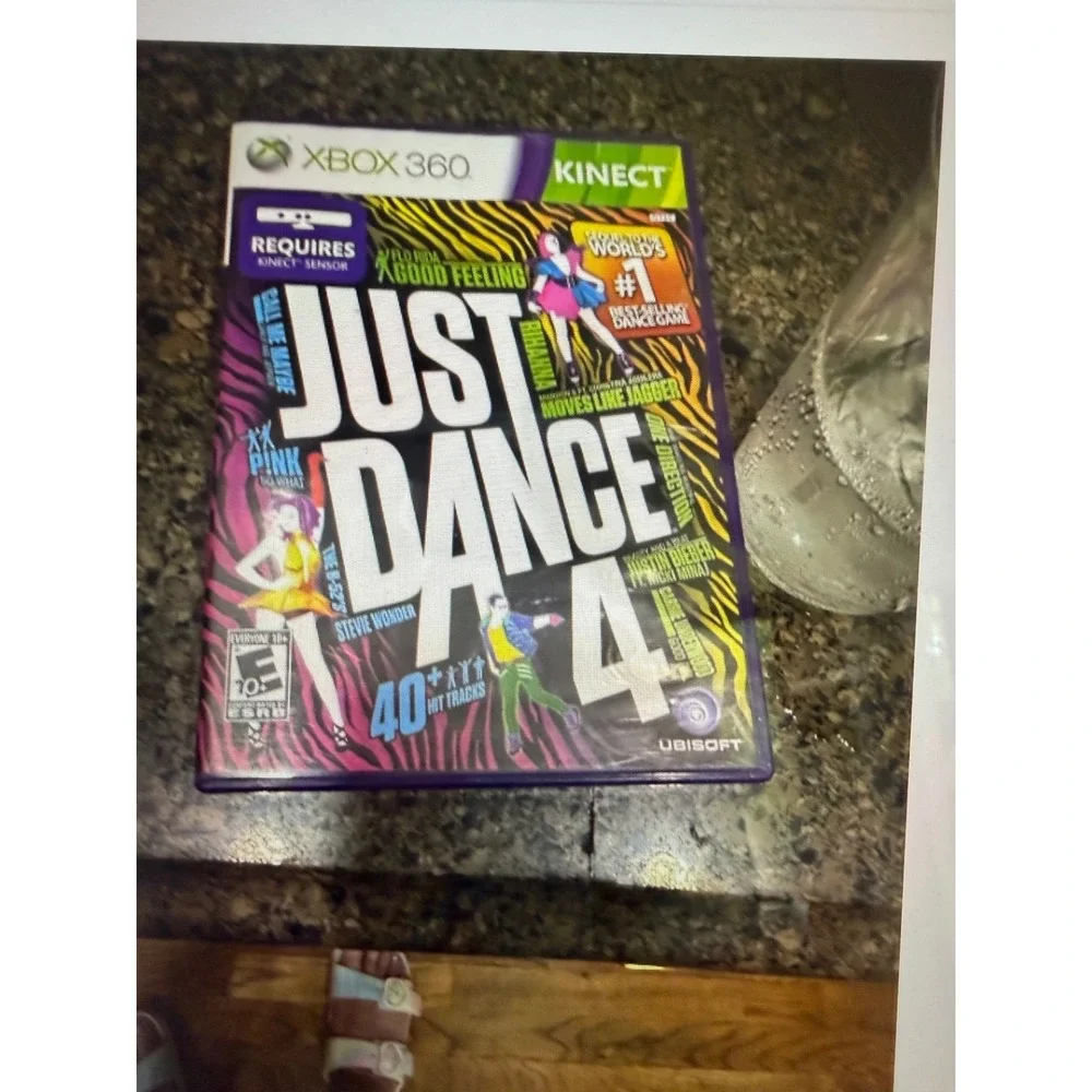 Xbox 360 Just Dance Bundle Just Dance 4 2014 and Kids 2014 Kinect Games Lot
